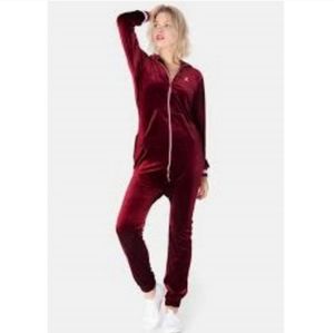 One Piece Unisex Velour Jumpsuit Size XL
